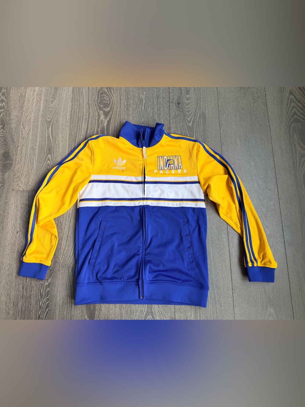 Adidas Originals Indiana Pacers Zip Up Jacket Size Medium